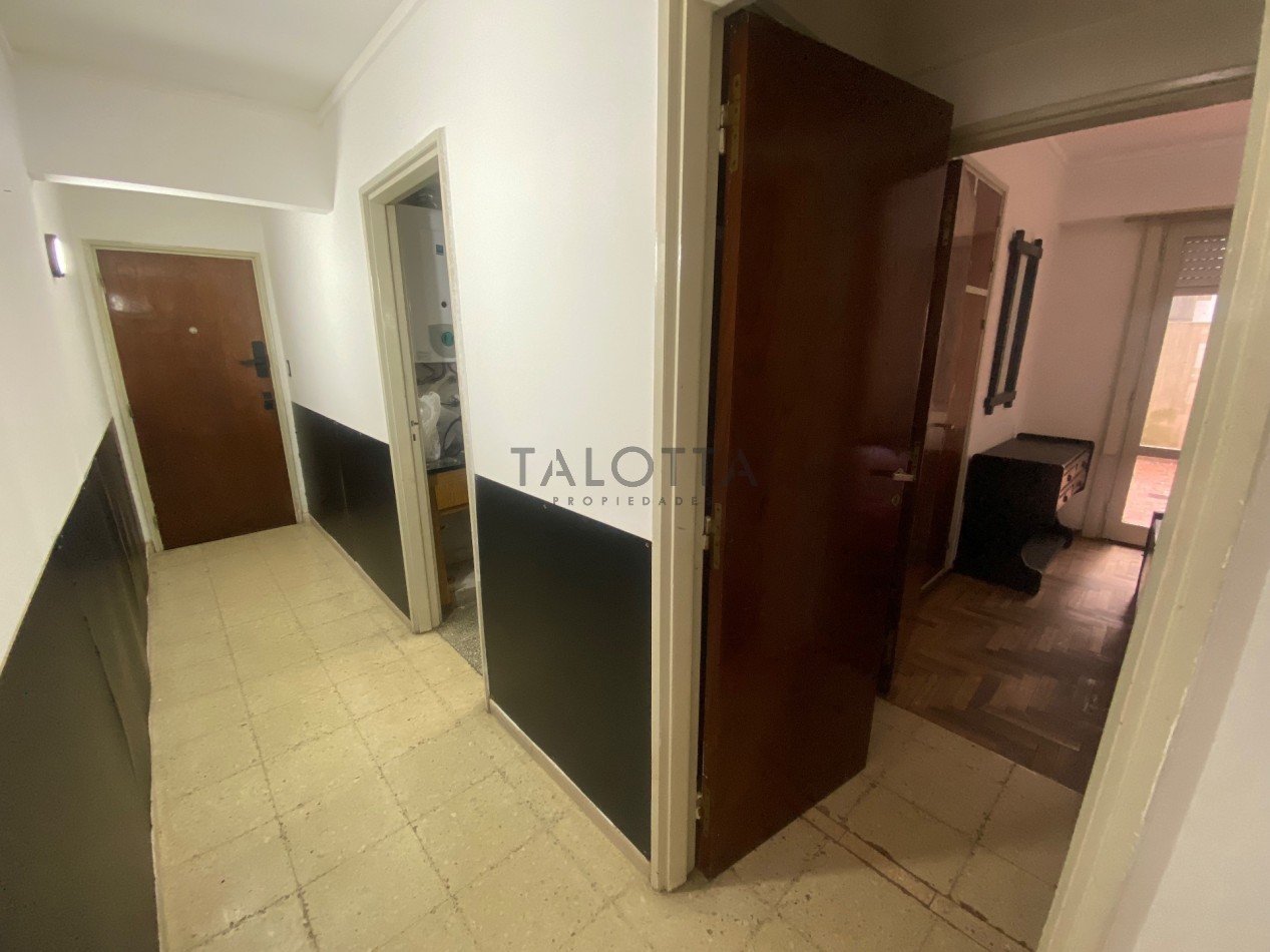 Departamento 2 ambientes al frente con balcon y patio - Aldrey 