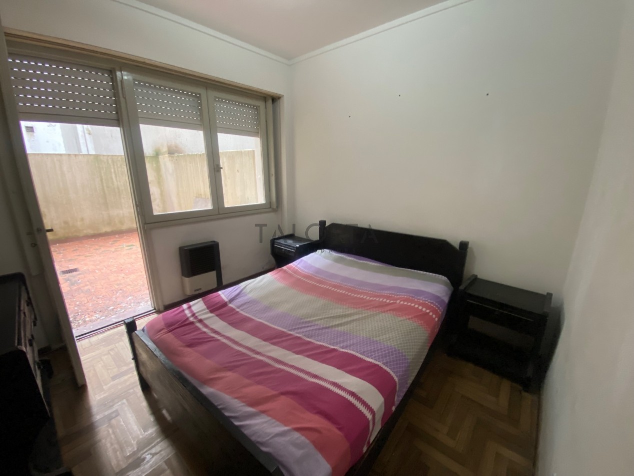 Departamento 2 ambientes al frente con balcon y patio - Aldrey 